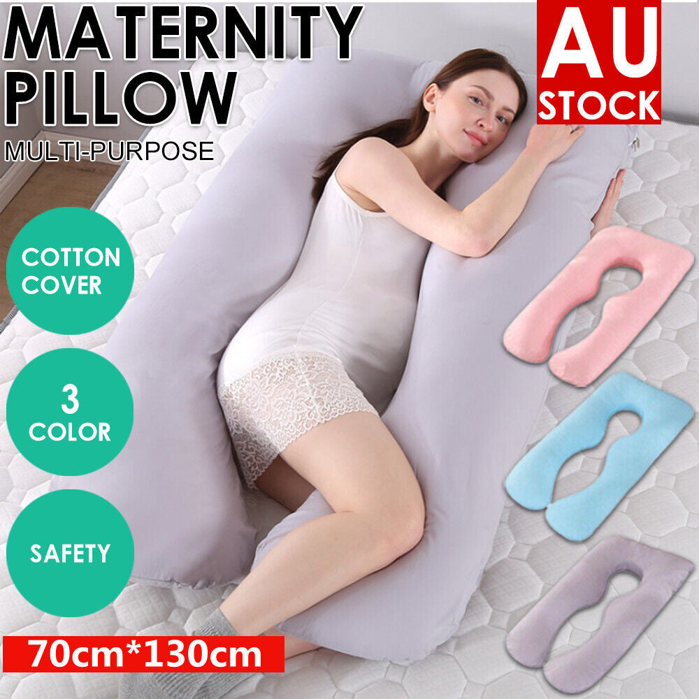 AU Pregnancy Maternity Pillow Nursing Sleeping Body Support Feeding Boyfriend