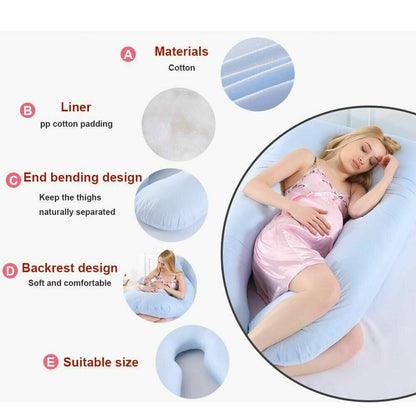 AU Pregnancy Maternity Pillow Nursing Sleeping Body Support Feeding Boyfriend