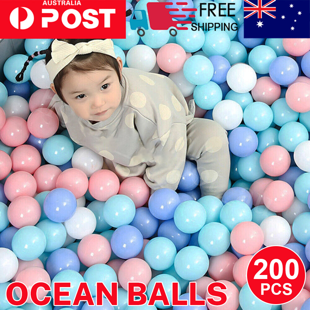 200-2000X Ball Pit Balls Play Kids Plastic Baby Ocean Soft Toy Colourful Playpen