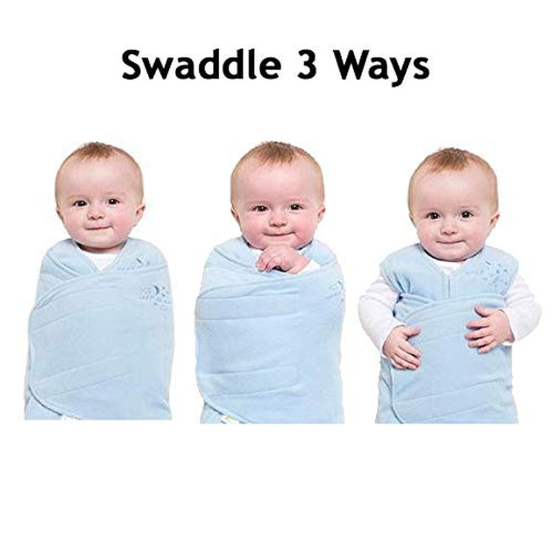 Micro-Fleece Sleepsack Swaddle, 3-Way Adjustable Wearable Blanket, TOG 3.0, Cream, Newborn, 0-3 Months