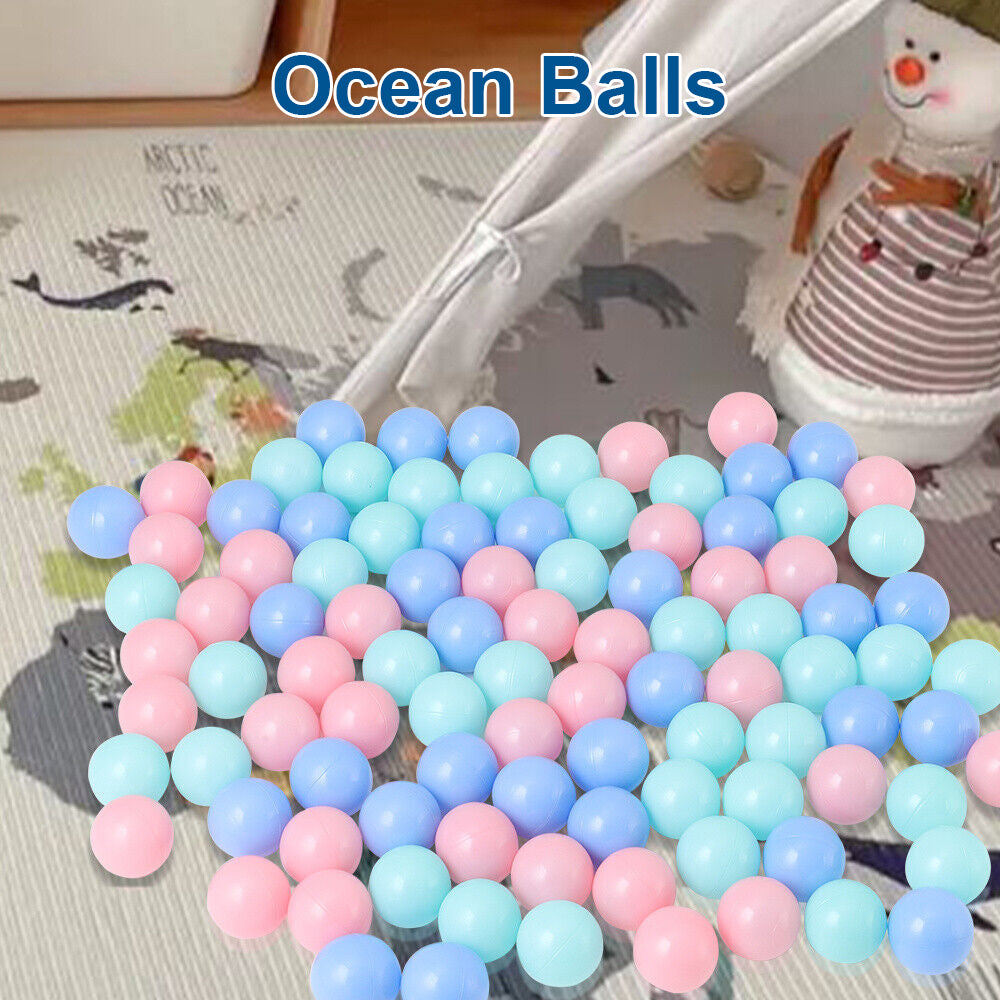 200-2000X Ball Pit Balls Play Kids Plastic Baby Ocean Soft Toy Colourful Playpen