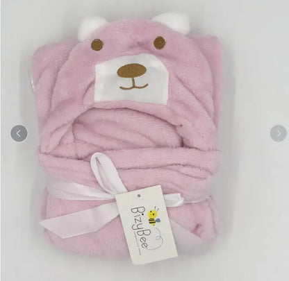 Lovely Fleece Baby Bath Towel Cute Animal Shape Kid Hooded Baby Towel Bathrobe Cloak Baby Receiving Blanket Neonatal Hold to Be