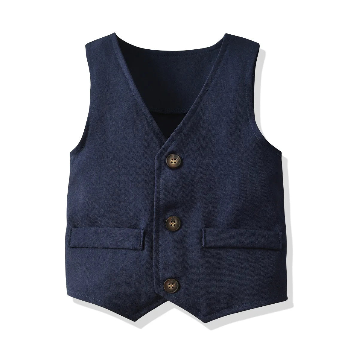 Spring Baby Boy Party Suit Gentleman Clothes Long-Sleeved Shirt Bow Tie Vest Trouser Set Party Suit Formal Kid Wear